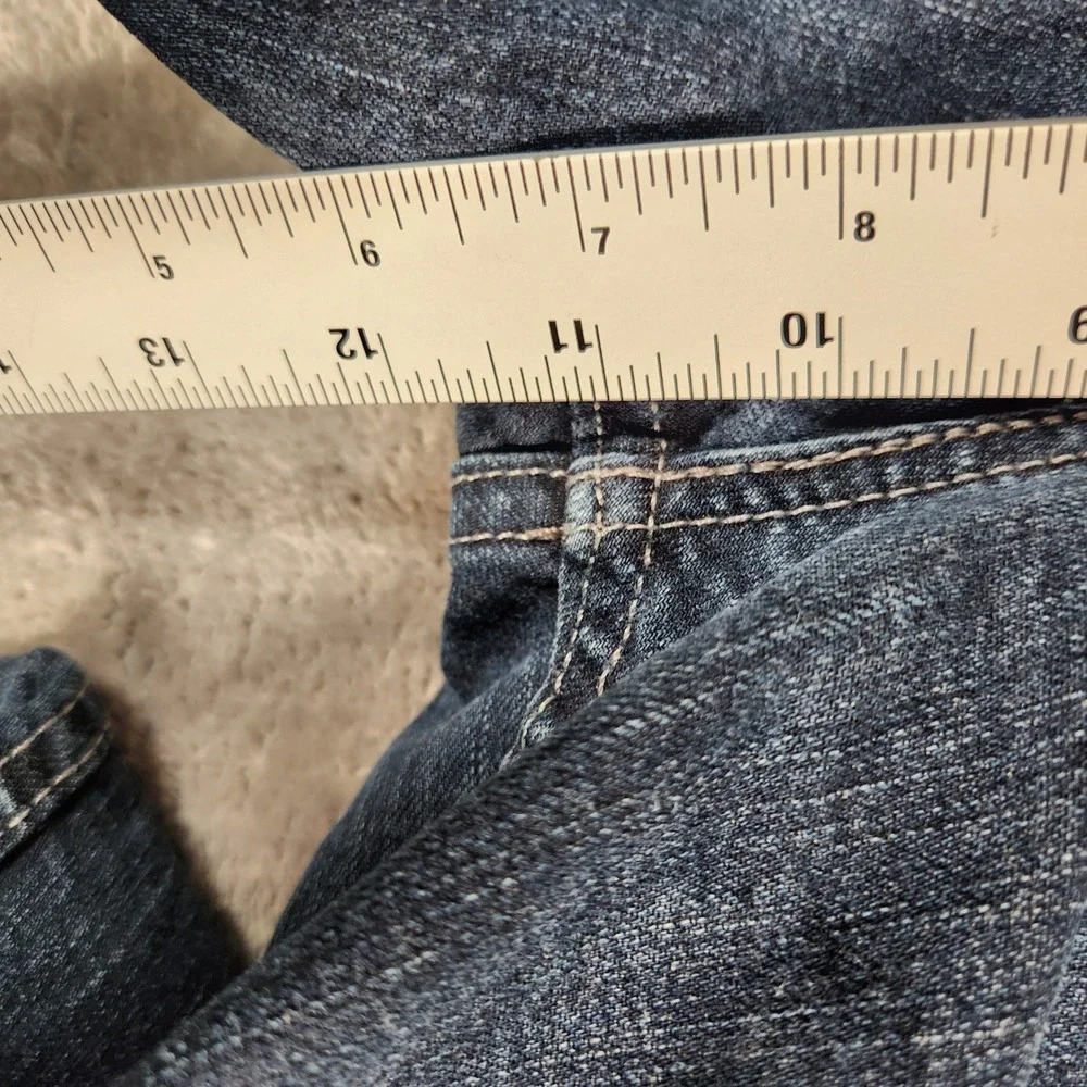 Levi's 505 Jeans Men 32X34 Blue Regular Fit Dark‎ Wash Denim